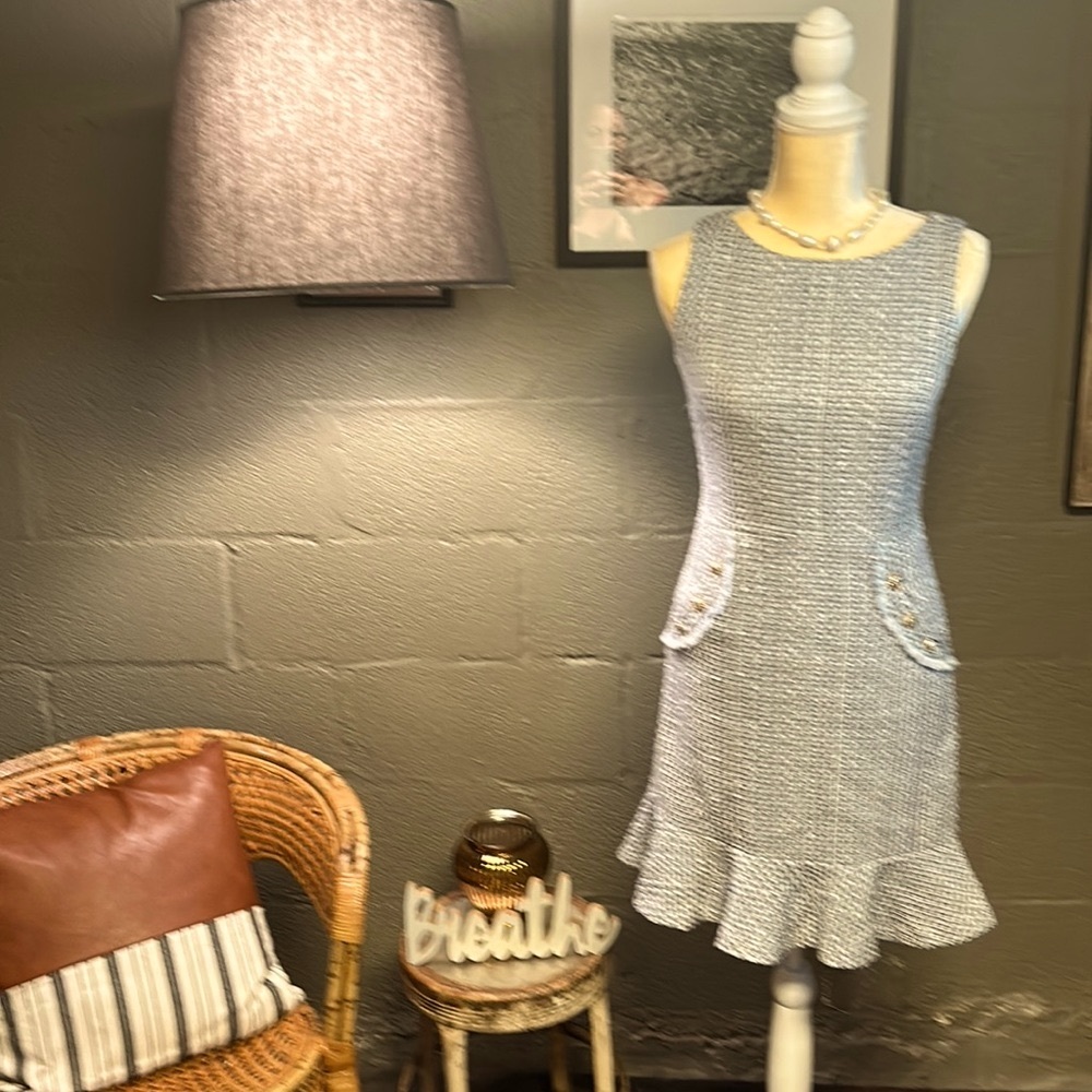 Karl Lagerfeld Sz 2 tweed dress